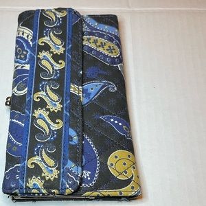 Paisley Wallet in blue tones new never used